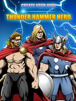 Superhero Thor Thunder Creator plakat