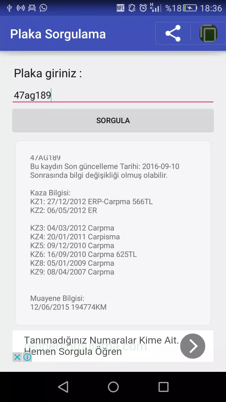 pembe ekran 2 el araba ankara