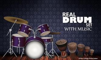 Real Drum Set Poster