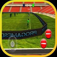 futebol em 3D jogo real Cartaz