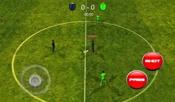 futebol em 3D jogo real imagem de tela 1