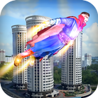 Flying Superhero - Mission City Rescue icône