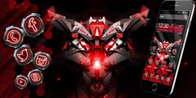 Red Mechanic Atom Theme imagem de tela 3
