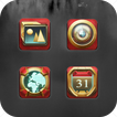 Red Metal Ancient Icon Pack Glory Game King