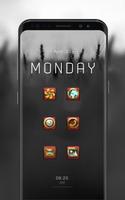 Red Metal Ancient Icon Pack Glory Game King Affiche