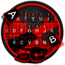 الأحمر والأسود نايك موضوع لوحة المفاتيح APK