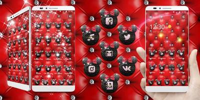 Red Minny Leather Theme syot layar 3