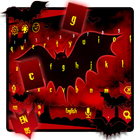 red bat keyboard horror dark night castle icon