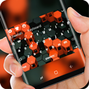 Red Black Hexagon Cube Keyboard APK