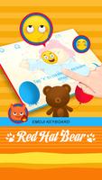Red Hat Bear Theme&Emoji Keyboard screenshot 3