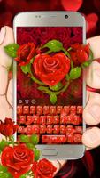 Tema do teclado Red Rose Cartaz