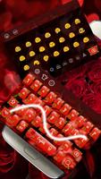 Tema do teclado Red Rose imagem de tela 2