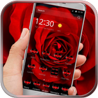 Rosa vermelha amor quente ícone