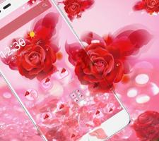 Tema Romantic Love Rose imagem de tela 2