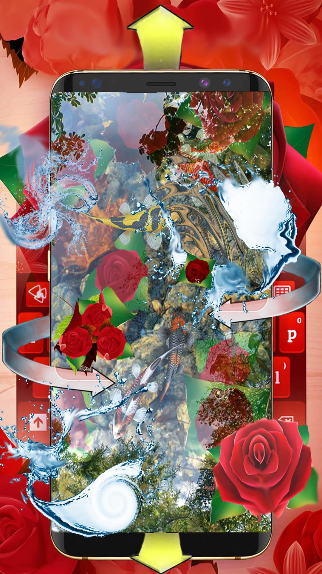 Red Roses Live Wallpaper Koi Fish for Android - APK Download