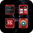 Red Steel Metal Tough Icon Pack-Realism Style