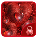 red heart love shining theme APK