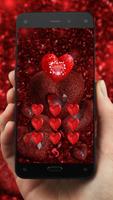 red heart love shining theme Screenshot 3