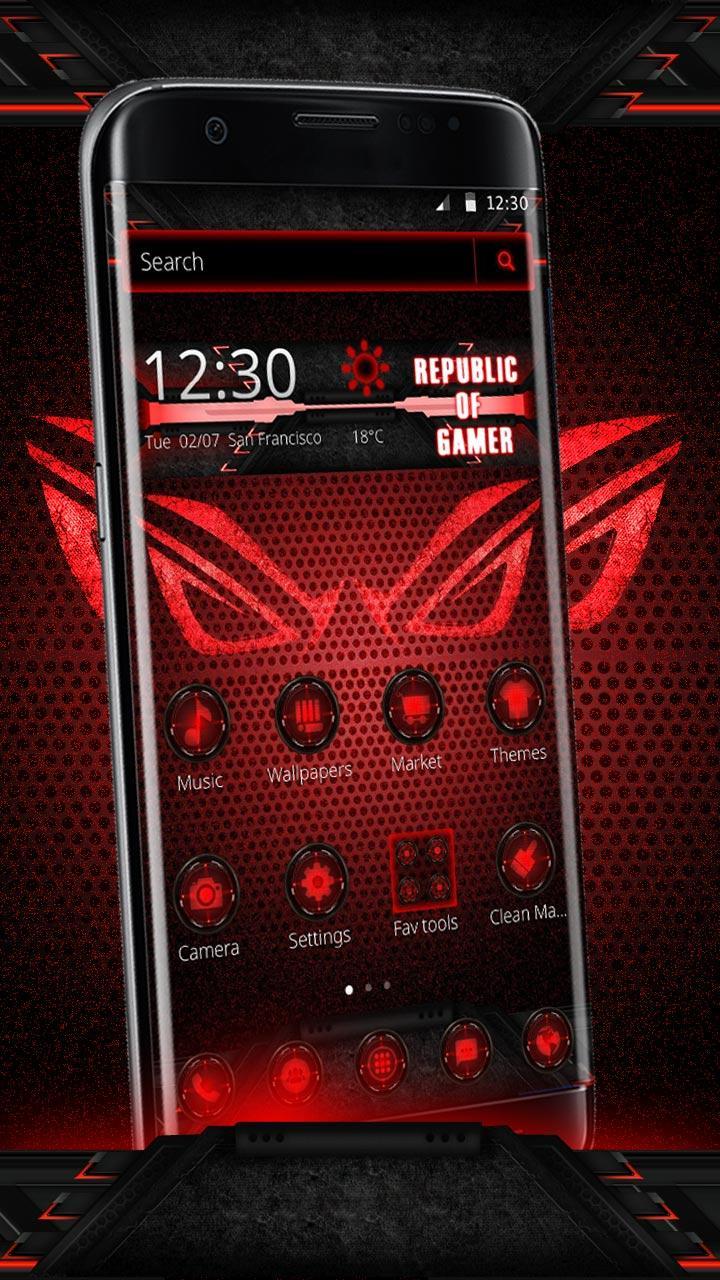 Red Neon Apple Dark Theme For Android Apk Download