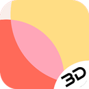Red Yellow Pink Color Blocks Live 3D Wallpaper APK