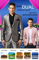 Photo Editor : Man Dual Suit Photo Editor 2018 Ekran Görüntüsü 1