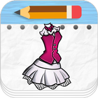Learn To Draw Girls Dresses icône