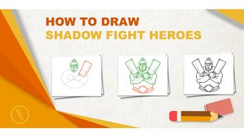 Learn To Draw Shadow Heroes Game ภาพหน้าจอ 1