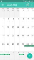 カレンダー - カレンダー2019、リマインダー、予定表 スクリーンショット 2