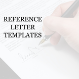REFERENCE LETTER TEMPLATES