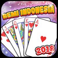 Kartu Remi Indonesia Offline الملصق