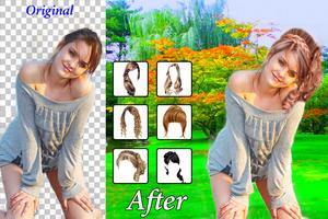 Woman Hair Style Photo Editor Affiche