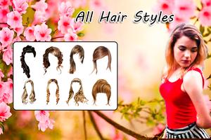 Woman Hair Style Photo Editor ảnh chụp màn hình 1