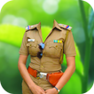 Woman Police Suit Photo Editor