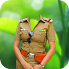 Woman Police Suit Photo Editor icono