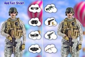 Army Photo Suit Montage syot layar 2