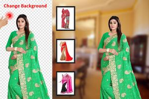 Lahenga Saree Woman Photo Editor syot layar 1