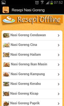 Resepi Nasi Goreng screenshot 1