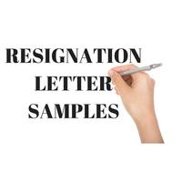 RESIGNATION LETTER SAMPLES ポスター