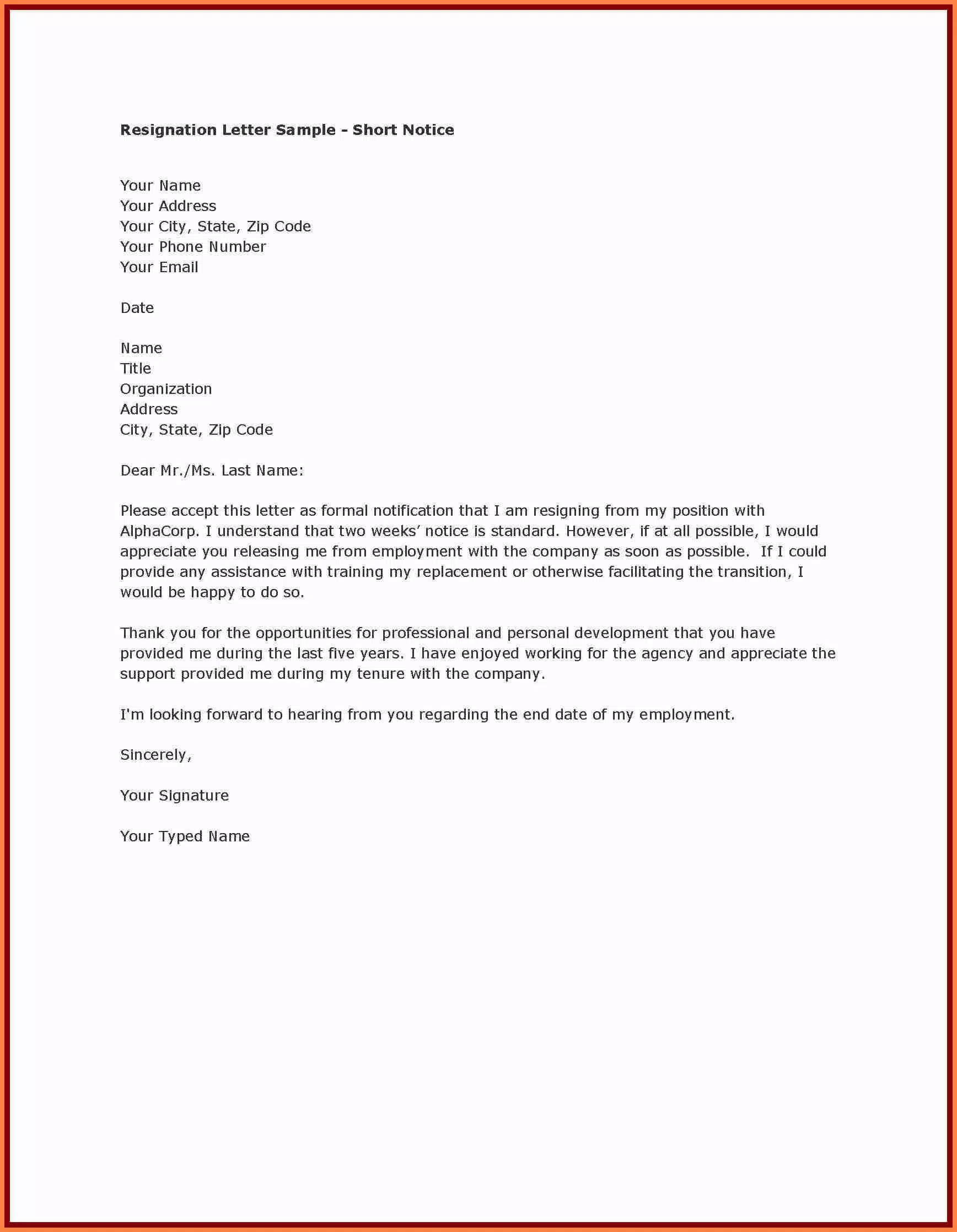 Resignation Letter Templates 18 Apk Per Android Download