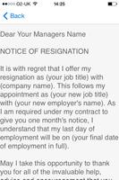 Resignation Letter スクリーンショット 2