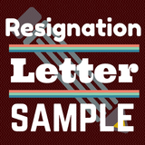 RESIGNATION LETTER SAMPLE أيقونة