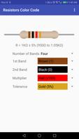 Resistor Color Code الملصق