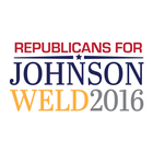 Republicans for Johnson Weld Zeichen