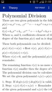 Polynomial Division Calculator screenshot 1