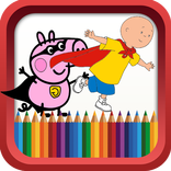 Kids Cartoons Coloring Book
