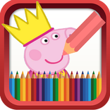 Coloring Book for Pinky Pig