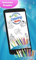 SuperHeroes Coloring Book Affiche