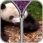 Panda Zipper Lock Screen icon