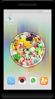 Candy Clock Live Wallpaper captura de pantalla 3