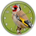 American Gold Finch Clock LWP